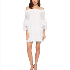 Lilly Pulitzer Tobyn tunic dress resort palm tree lace dress Med